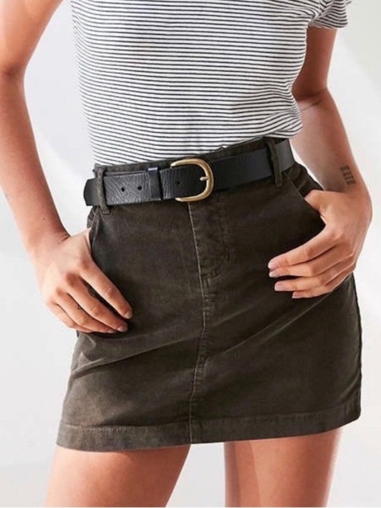 BDG Dresses & Skirts - BDG Olive Army Green Corduroy Mini Skirt Urban Outfitters Small